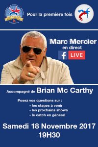 Marc Mercier en direct sur Facebook